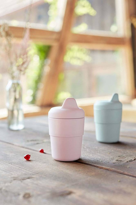 Kubek z dziubkiem i silikonową pokrywką Little Chums Pies 1310061524-Lassig, kubki dla dzieci