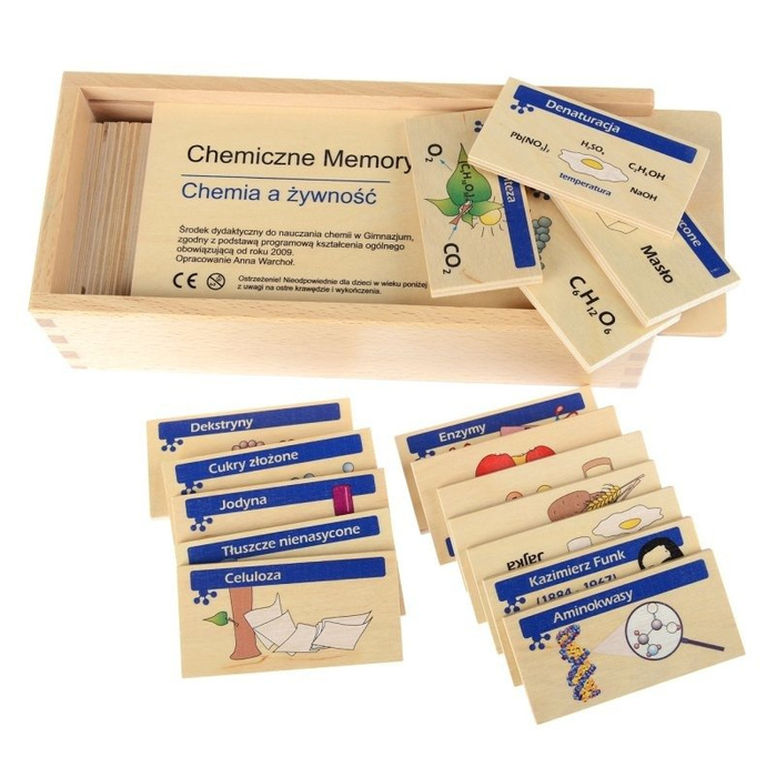 Zabawka edukacyjna memory Małego chemika 110007-Pilch, gry pamięciowe
