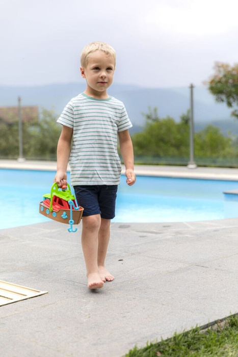 Kuter rybacki Klorofil 700502F, zabawki kąpielowe 3w1