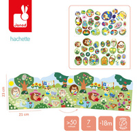 Książeczka z naklejkami Ogród Janod J09199 Książeczki do wyklejania