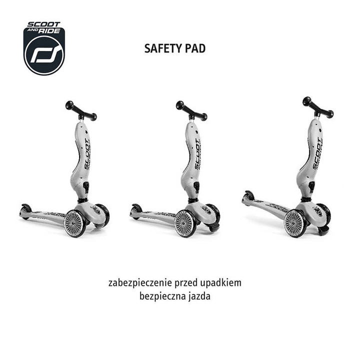 SCOOTANDRIDE Highwaykick 1 Lifestyle 2w1 Jeździk i hulajnoga z zamykanym schowkiem 1-5 lat Wildcat