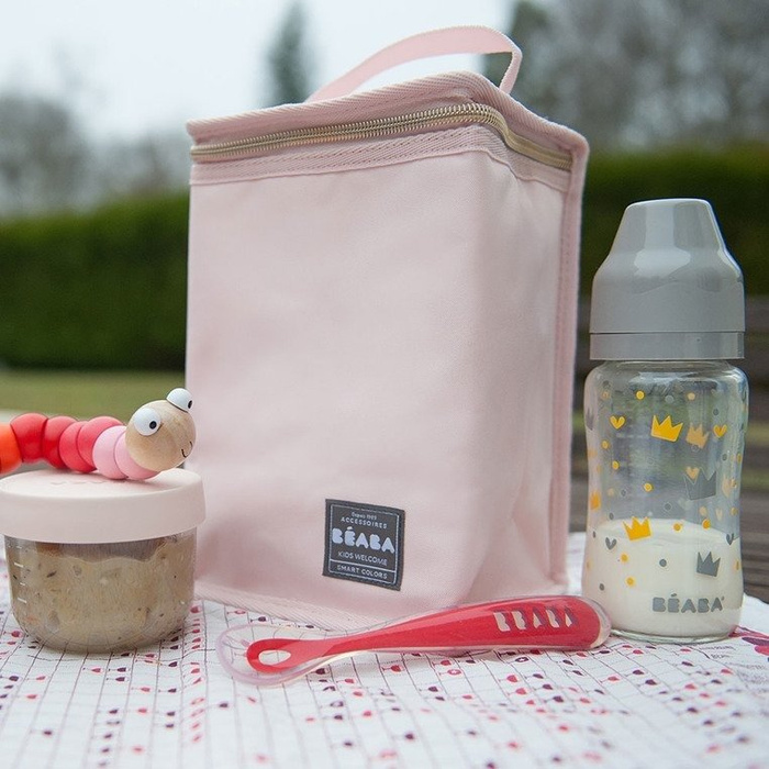 Butelka szklana szerokootworowa 240 ml Yellow / Grey Crown 911653-Beaba