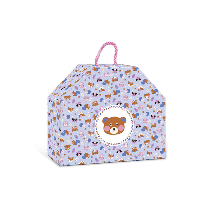 Zestaw kreatywny do tworzenia biżuterii brokatowe spinki do włosów Leśne zwierzątka Janod J09180