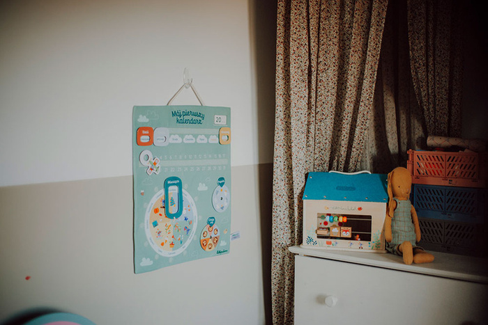 Miękka tablica aktywizująca Mój pierwszy kalendarz Lilliputiens 83894