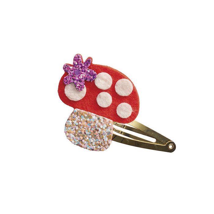 Zestaw kreatywny do tworzenia biżuterii Brokatowe spinki do włosów Ogród Janod J09179