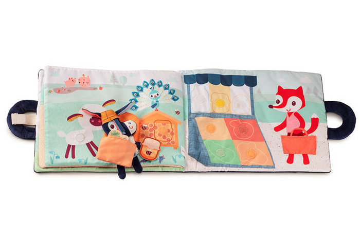 Miękka książeczka aktywizująca "Osiołek Ignace na farmie" 83415 Lilliputiens