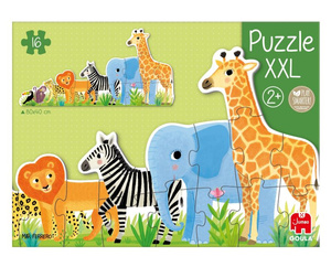 Puzzle dla dzieci XXL Dżungla układanka od małego do dużego Goula 53426