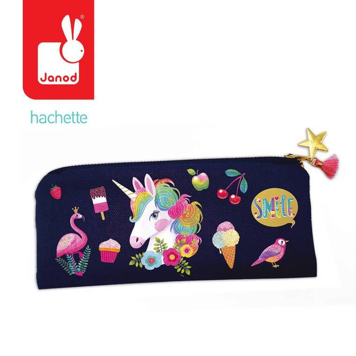 Piórnik do ozdabiania zestaw kreatywny J07917-Janod, dla dziewczynek