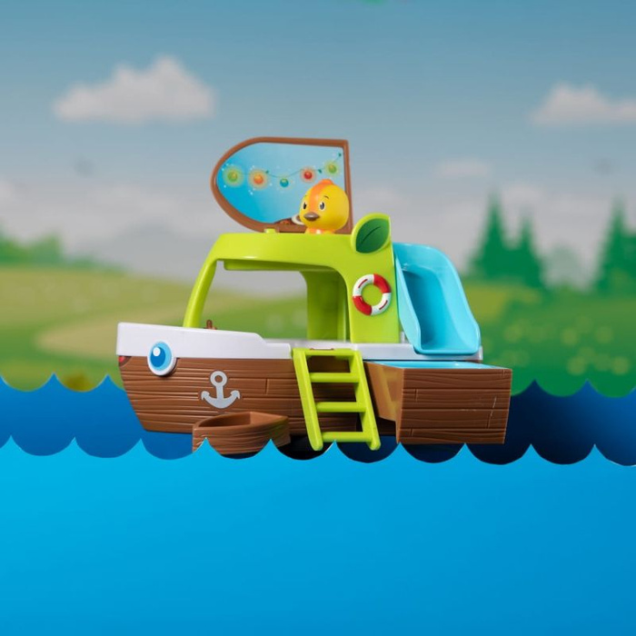 Statek wycieczkowy Klorofil 700209F jacht i figurka zwierzątka