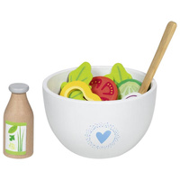 Drewniany zestaw do przygotowania sałatki Vitalbowl 24 el Goki 51446