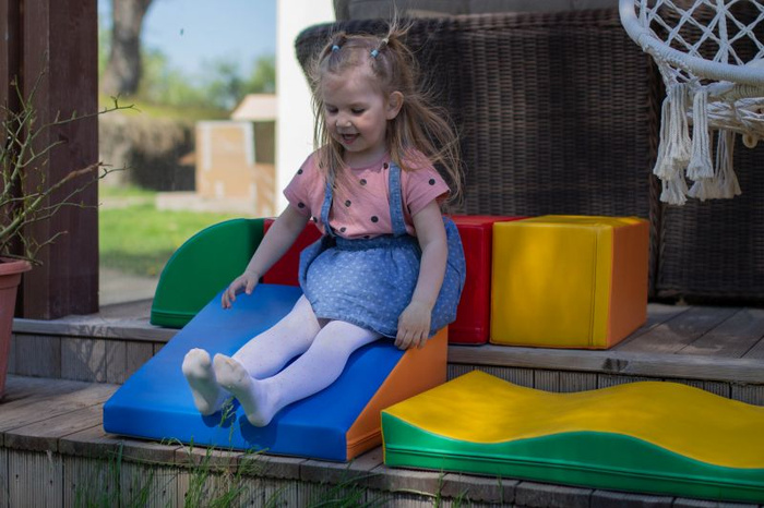 Klocki piankowe duże IGLU Soft Play Discoverer wielokolorowy SET_34_01 domowy plac zabaw