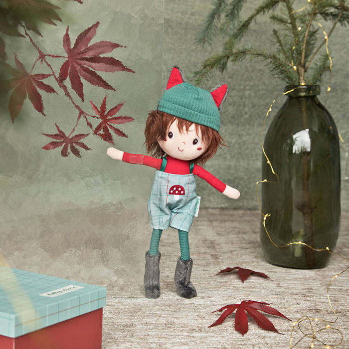 Lalka przytulanka Louis 32cm ozdobne pudełko w kratkę 83487 LILLIPUTIENS