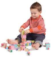 Klocki drewniane Multi set 216260-Manhattan Toy, zabawki edukacyjne dla dzieci