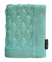 Kocyk ażurowy Boho szałwia LL5770-Lullalove, kocyki dla dzieci