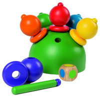 Drewniana zabawka do nauki sortowania układania i rozróżniania kolorów 210032 Pilch