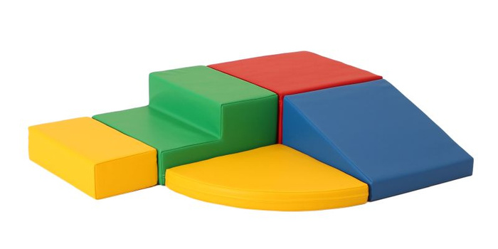 Klocki piankowe IGLU Soft Play Corner Climber wielokolorowy SET_06_01 domowy plac zabaw