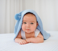 Śpiworek-kocykowy do spania błękitny LL6609-Lullalove, wyprawka dla niemowlaka