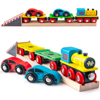 Pociąg do przewozu aut, BJT199-Bigjigs Rail - kolejka drewniana