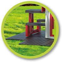 Podłoga do domku ogrodowego Smoby 810907 stabilne Panele 6 płytek 45x45 cm