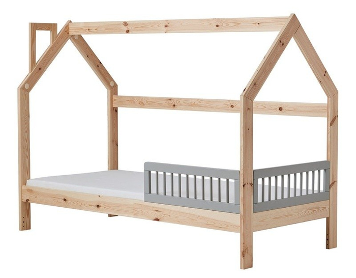 Szara Barierka Basic 2 sztuki 200x90 Pinio Łóżka Domki