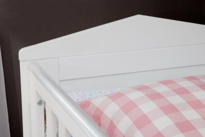 Białe łóżeczko 120x60 Pinio Marsylia MDF