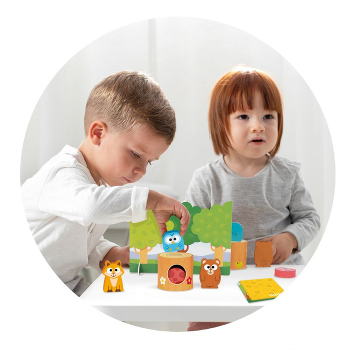 Drewniana gra memory dla dzieci Memo Przyjaciele Goula 53171