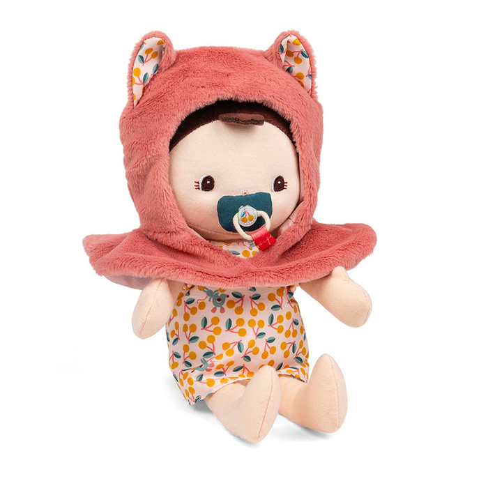 Lalka Dzidziuś Jeanne w nosidełku z akcesoriami Lilliputiens 83634