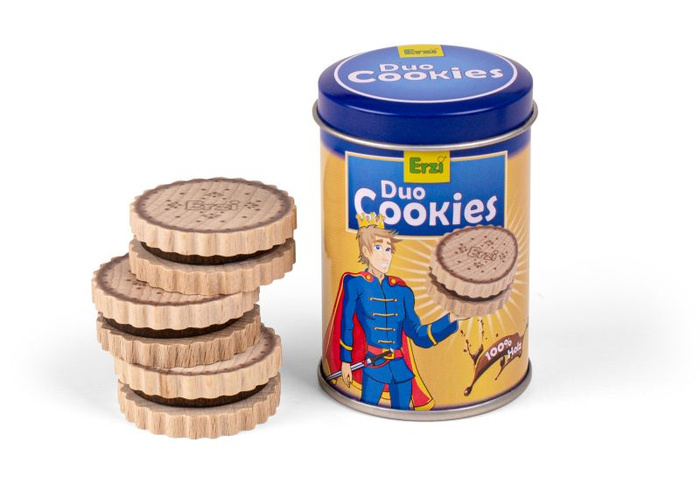 Drewniane ciastka w puszce do zabawy dla dzieci Duo Erzi 14347