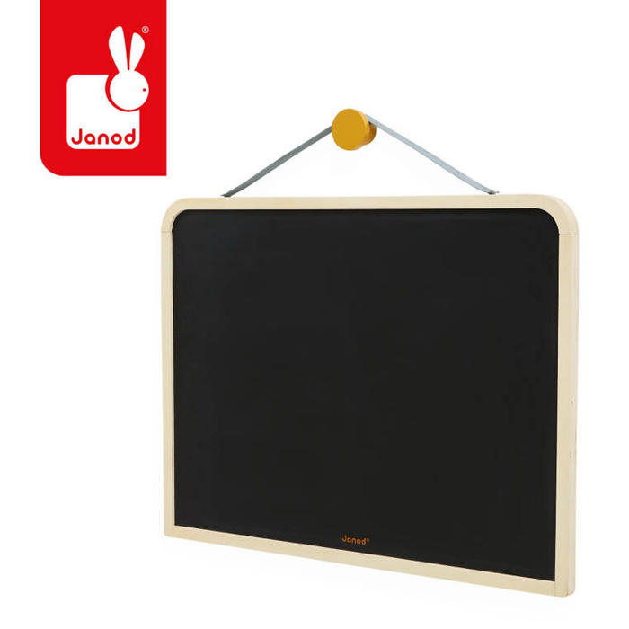 Magnetyczna tablica drewniana dwustronna z akcesoriami Janod J09635