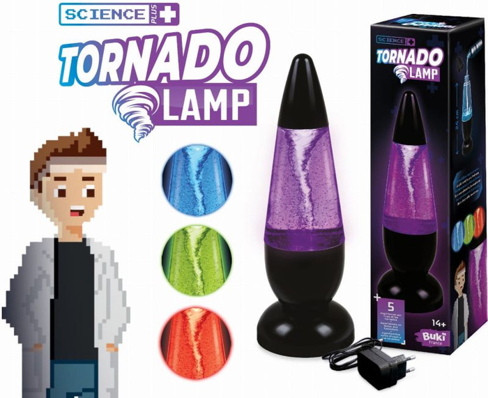Lampa tornado z doświadczeniami dla dzieci Buki SP004