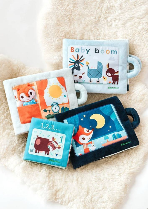 Materiałowa, mięciutka książeczka z cyferkami 1, 2, 3...83274-Lilliputiens