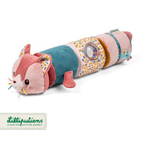 Wałek dźwiękowy 4-elementowy Kotka Jeanne Lilliputiens 83630 zabawki sensoryczne dla niemowląt i dzieci