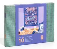 Zestaw artystyczny dla dorosłych Atelier Grands Augustins Atelier10 malowanie na jedwabiu Djeco GA10010