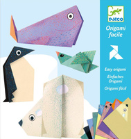 Zestaw origami dla dzieci zwierzęta polarne Djeco DJ08777
