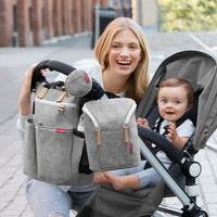 Torba Duo Signature Grey Melange 200326-Skip Hop, torba dla mamy