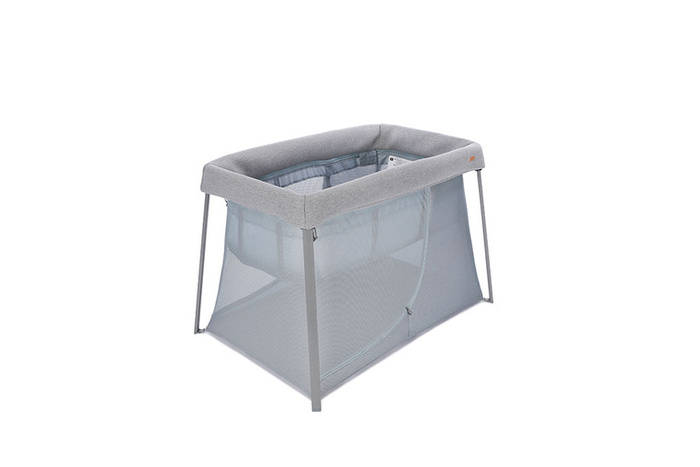 Łóżeczko turystyczne dwupoziomowe z funkcją kojca 3w1 Eazy sleep Heather grey Pebble Beaba 946004