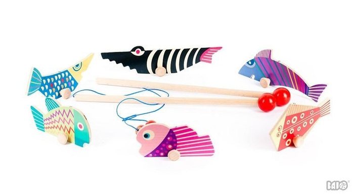 Łowienie rybek, 97750-Bajo, gry drewniane, zręcznościowe gry dla dzieci