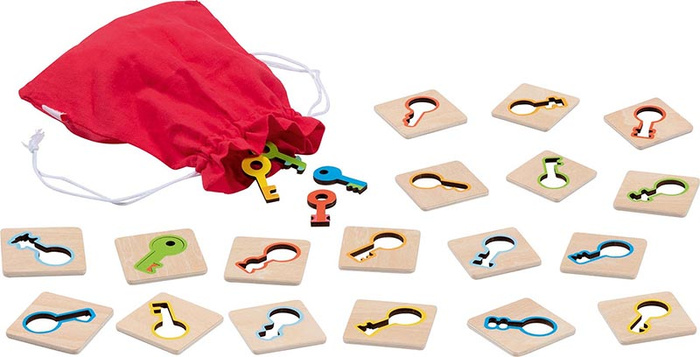 Gra memory rozpoznawanie kształtów Klucze Goki 56326