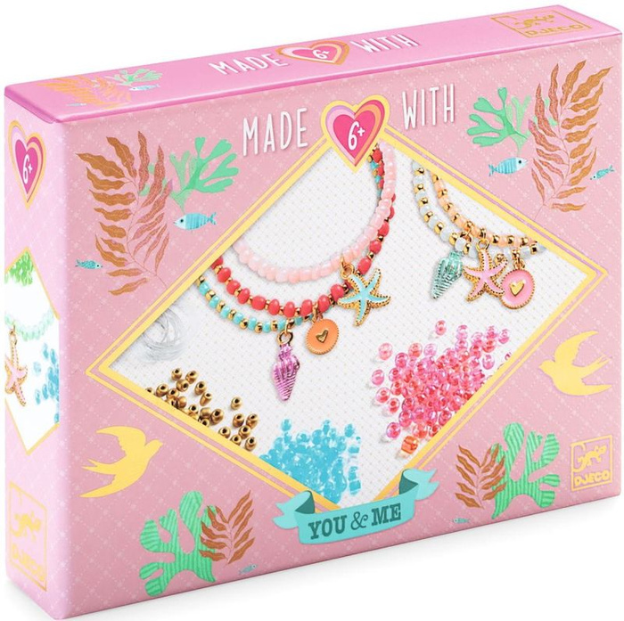 Zestaw do tworzenia bransoletek przyjaźni Syrenka Djeco DJ00013 – zabawy kreatywne DIY