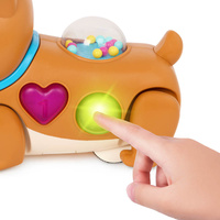 Interaktywny piesek z ruchomymi łapkami Walk Along Puppy BX4530 B.toys zabawki do pchania ciągnięcia