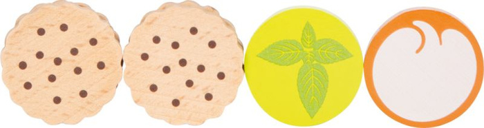 Drewniany zestaw do serwowania herbaty i kawy Small Foot 12484 zabawa przez imitację