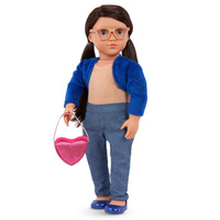 Lalka Amora 46cm z dodatkowymi ubrankami i akcesoriami Elegancki zestaw prezentowy Our Generation BD31359Z