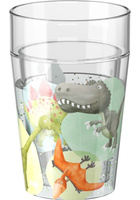 Kubek dla dzieci z płynnym brokatem Dino świat HB305140-Haba, naczynia i akcesoria