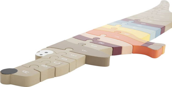 Drewniane puzzle edukacyjne Alfabet Jamnik Small Foot 12413