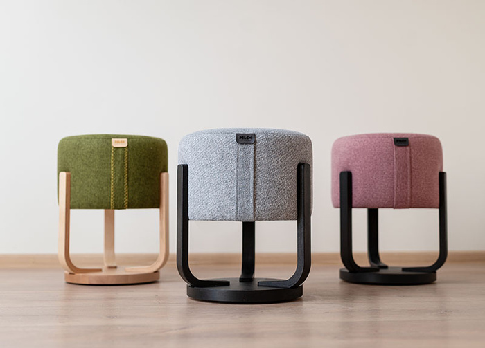 Pufa okrągła Kivak siedzisko służące do aktywnego siedzenia 110254 Pilch