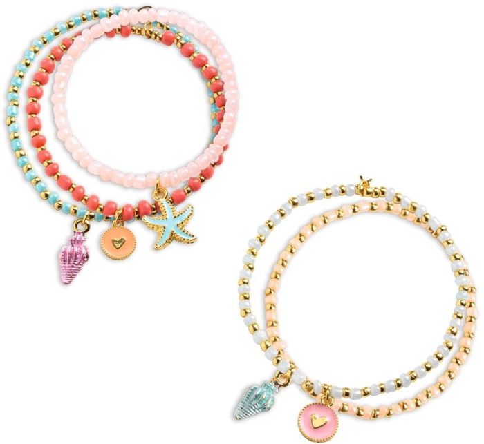 Zestaw do tworzenia bransoletek przyjaźni Syrenka Djeco DJ00013 – zabawy kreatywne DIY