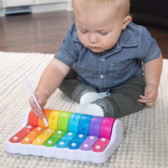 Dzwonki Rock N'Roller Piano FA281-1 Fat Brain Toys, ksylofon dla dzieci