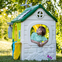 Domek ogrodowy Eco FEBER 13004 Karmnik Segregacja odpadów Imitacja panelu słonecznego do kratywnej zabawy dla dzieci