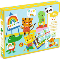 Zestaw art. PIERWSZE KOLAŻE- MÓJ DZIEŃ DJ09873-Djeco, zestaw artystyczny dla dzieci