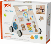 Wielofunkcyjny chodzik drewniany Kiddy Cruiser Goki 59961 pchacz dla dziecka